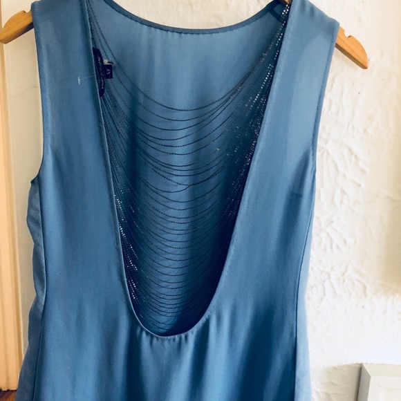 MONIKA CHIANG SILK BLOUSE XS // chain drape back! - Picture 7 of 8